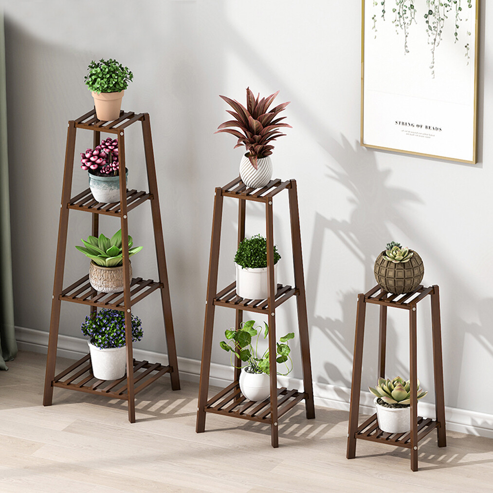 Flower Pot Holder Corner Table Garden Patio