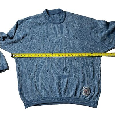 Vintage Coogi Rare Olympics 2000 Sydney Australia Blue Knit