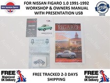 FOR NISSAN FIGARO �WORKSHOP & OWNERS MANUAL & �PRESENTATION USB KIT