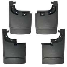 OEM NEW 17-22 Ford Super Duty Set Splash Guards W/O Wheel Lip Moulding Mud Flaps