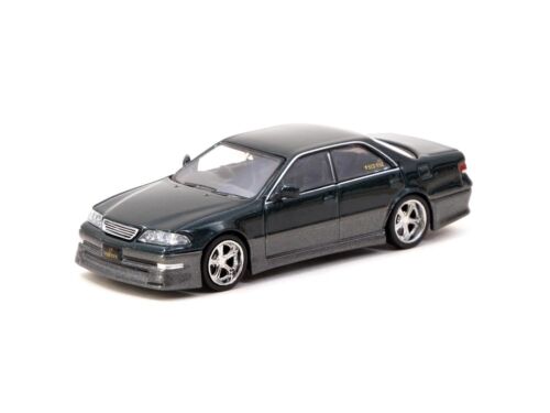 Tarmac Works Global64 Collection VERTEX Toyota Mark II JZX100 Dark Green Metal - Picture 3 of 6