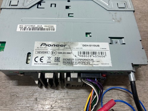 PIONEER RADIO CD PLAYER HEAD UNIT DEH-S110UB - Picture 5 of 5