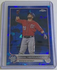 Yadiel Hernandez 2022 Topps Chrome Update Sapphire #US293 Washington Nationals