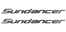 2Pc SEA RAY SUNDANCER Boat Logo Emblem Letters Badge 24.25