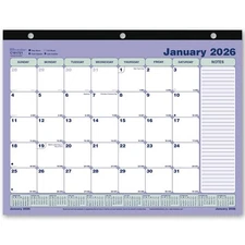 2026 Brownline C181721 Desk Pad Calendar 11 x 8-1/2", 3-Hole Punched