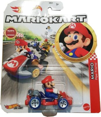 Hot Wheels DieCast Kart Mario Pipe Rahmenmodell von Super Mario Kart - Maßstab 1:64 