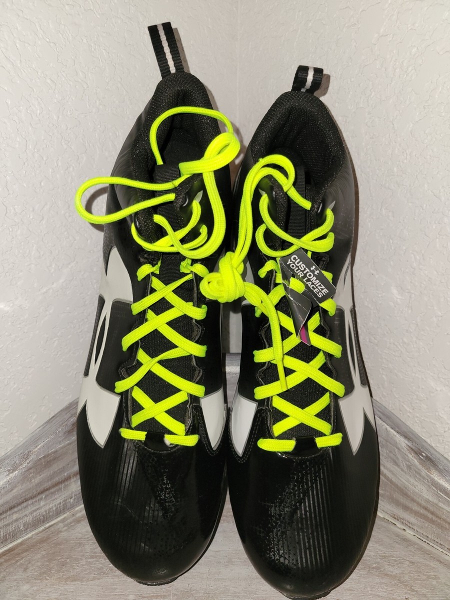 Shoes Football Cleats SZ 16 Under Armour 1286600-001 UA Armour