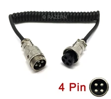 Workman 4 foot 4-Pin CB Radio Microphone Extension Cord Cable Cobra Uniden EX-4