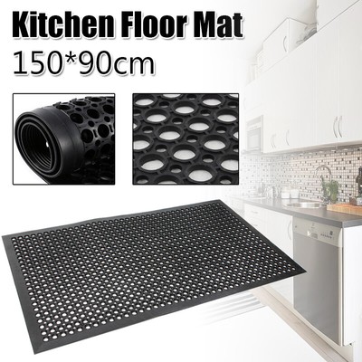 Anti Fatigue Standing Mat Drainage Rubber Non Slip Pad For Home