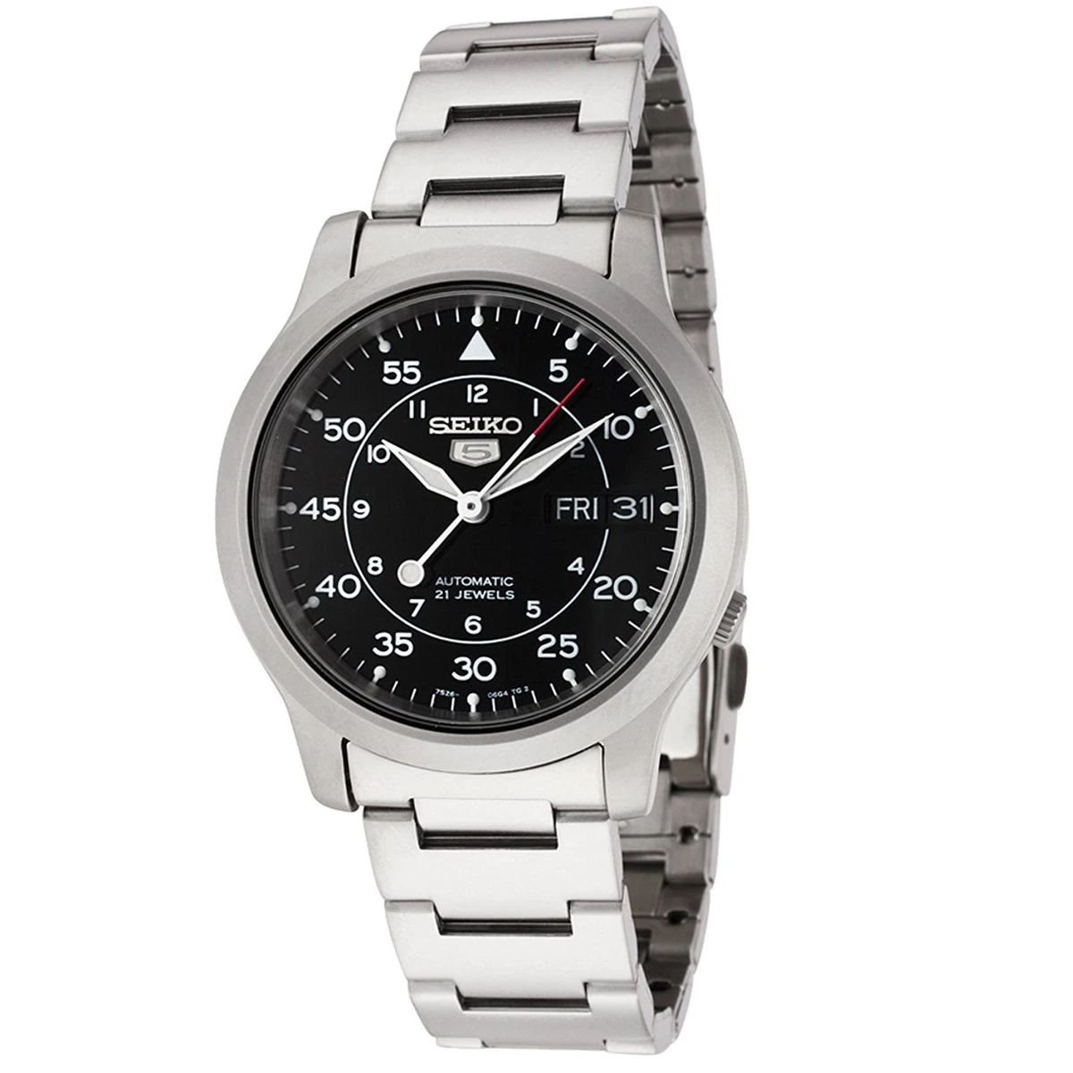 5 SNK809 Automatic MILITARY Black Dial Stainless Steel Mens Watch SNK809K1 | eBay