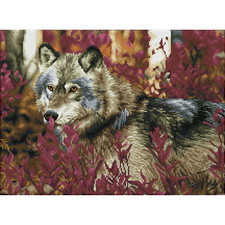 Diamond Dotz Squares - Autumn Wolf - Nature - Animals - Make - Crafts - Gifts