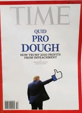 Time Dec 16 2019 Quid Pro Dough How Trump Profits Impeachment FREE SHIPPING CB