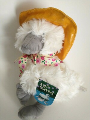 Commonwealth Ugly Duckling Plush Stuff Animal Vintage 1992 White Squeaks 