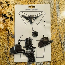 Accessory Western Button Covers New in Package