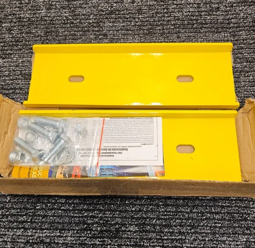 (QTY 2) Global Industries Bracket Rebounding Bollard 670772 Yellow For 6" - product listing photo