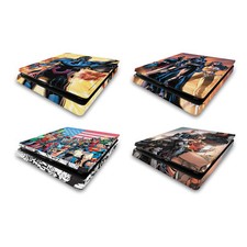 JUSTICE LEAGUE DC COMICS COMIC BOOK COVERS VINYL SKIN FOR SONY PS4 SLIM CONSOLE