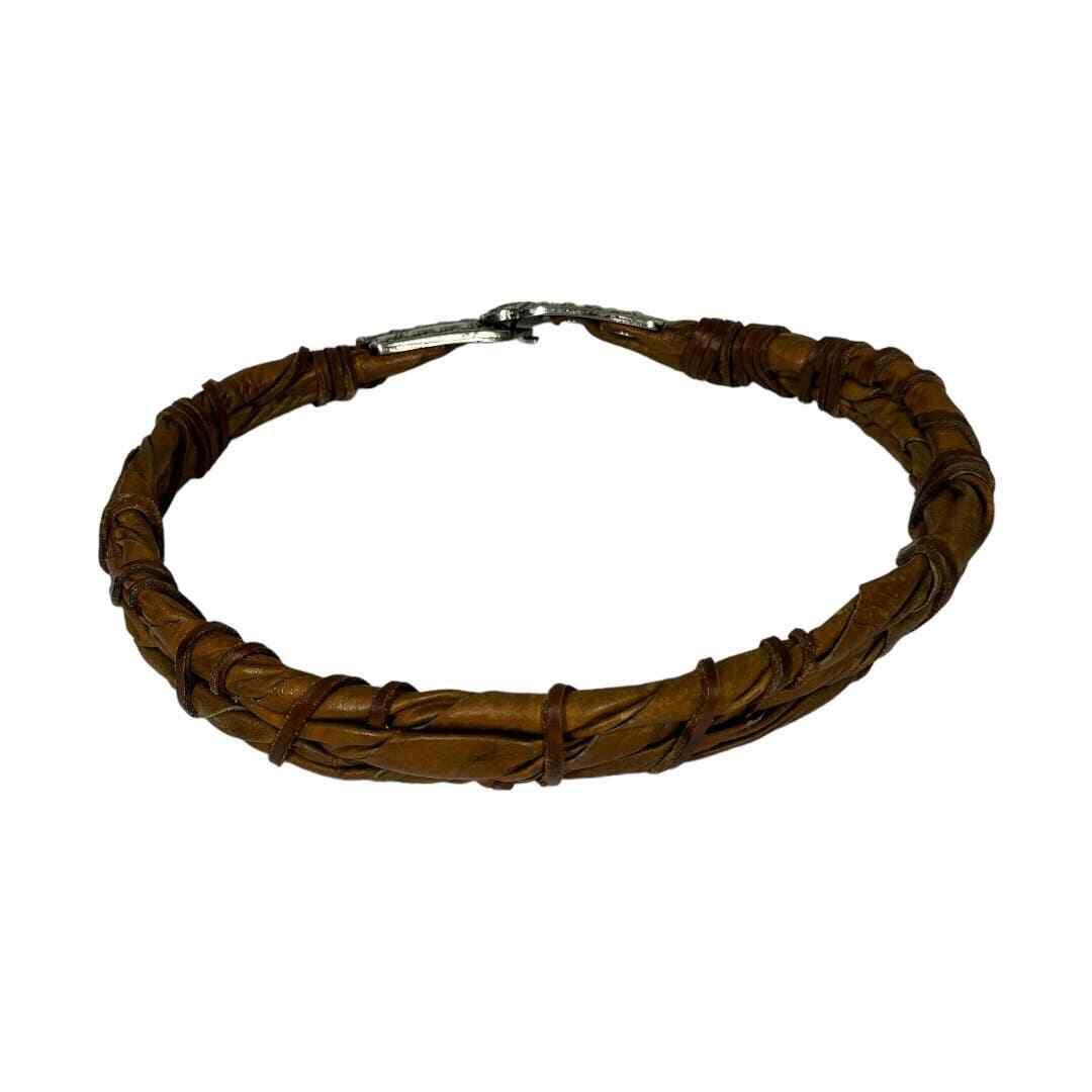 Vintage Leather Waist Belt One Size 31 display picture 1