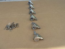 Vintage Grover Pat Pend Tuners Set 6 In Line Chrome No Buttons