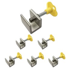 6 Pack - Sliding Windows Lock Stop for Home Office  Sliding Security Door