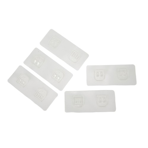Pegatina de estante de pared transparente impermeable, rack pegar tornillo gancho Househ - Imagen 7 de 12