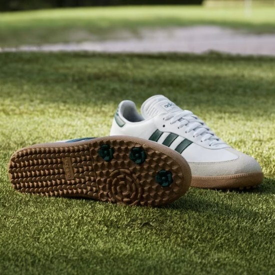 Adidas Samba Spikeless Golf Shoes Cloud White/Gum - JH6151
