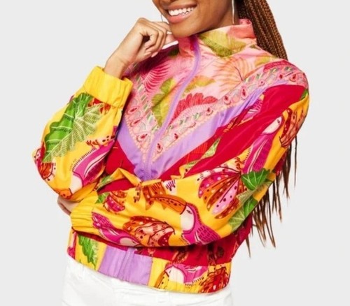 FARM RIO Mixed Scarves Windbreaker NWT Size Small - Picture 4 of 7