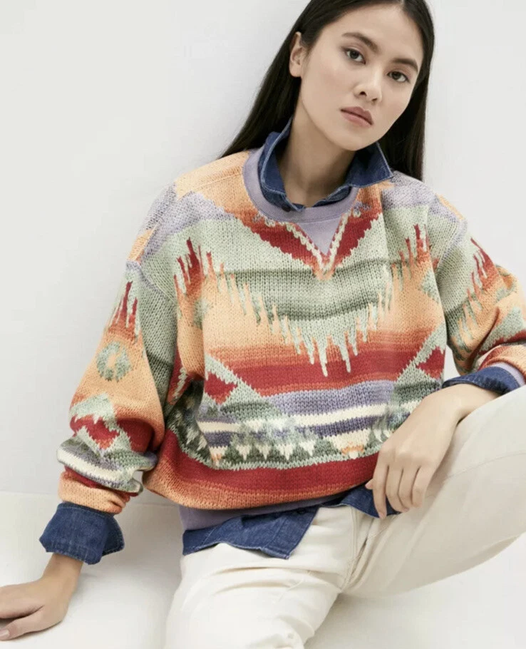 Southwestern print best sale sweater