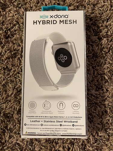 X-Doria Hybrid Mesh Watch Band 38mm/40mm-for Watch Series 1-5-silver - Imagen 3 de 3