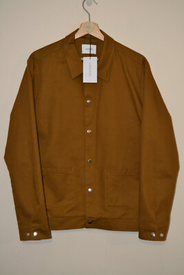 BNWT Camel Brown LEGENDS Popper Front Overshirt Lima Jacket Shacket UK Medium