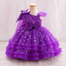 New Single Girl's Princess Dress Evening Dress Birthday Party Girl's Baby Dress