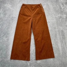 Grade And Gather Pants Womens Small Brown Corduroy Wide Leg Bootcut Bell Bottom