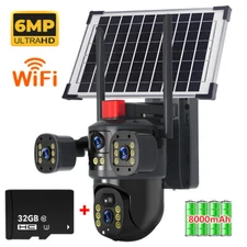 Camaras De Seguridad Para Exterior Solar WIFI Inalambrica Con Vision Nocturna HD