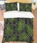 3D Tropical Leaves Geometry Pattern Quilt Cover Set Bedding Sets Pillowcases 64