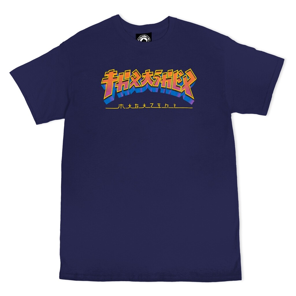 Thrasher Magazine GODZILLA BURST LOGO Skateboard T Shirt