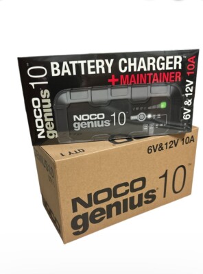 NOCO GENIUS10 6V/12V 10A Smart Battery Charger, Trickle Charger and Maintainer