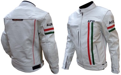 Giacca Moto in Pelle Uomo Racing Regolabile Protezioni CE Mod Italia Tg M.  48 | eBay