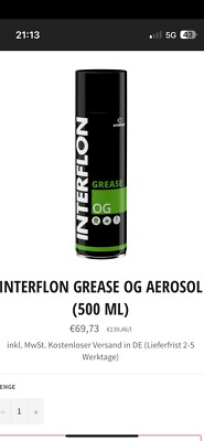 INTERFLON Grease OG Sprühdose 500 ml Schmiermittel Fett mit Aerosol IFL9201