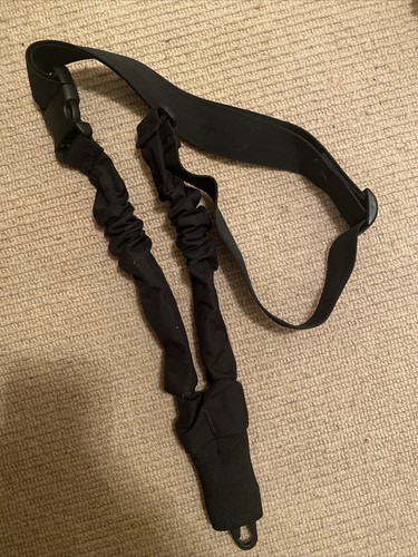 Ex Polizei schwarze taktische Gewehrschlinge / Schultergurt. Gebraucht. O.