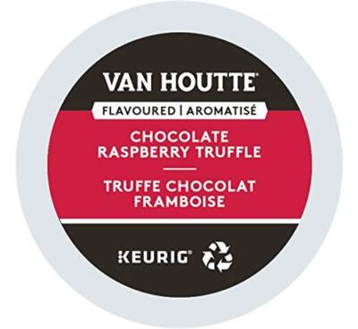 Van Houtte Cafe Raspberry Chocolate Truffle K Cups For Keurig 24 Count