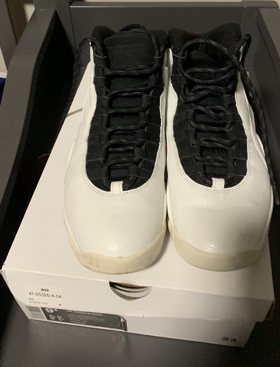 RARE Air Jordan 10 Retro (I'm Back) 3.18.95 Stats Soles RARE Air Jordan 10 Retro (I'm Back) 3.18.95 Stats Soles