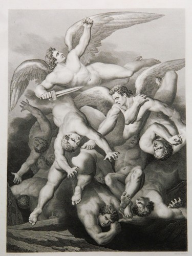 STAMPA ORIGINALE _ LA CHUTE DES ANGES _ PARADISO PERDUTO _ FLATTERS GELEE _ '800 - Imagen 2 de 7