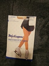 Body Wrappers C10 Soft Footed Skate sports tights Jazzy Tan child Medium Large