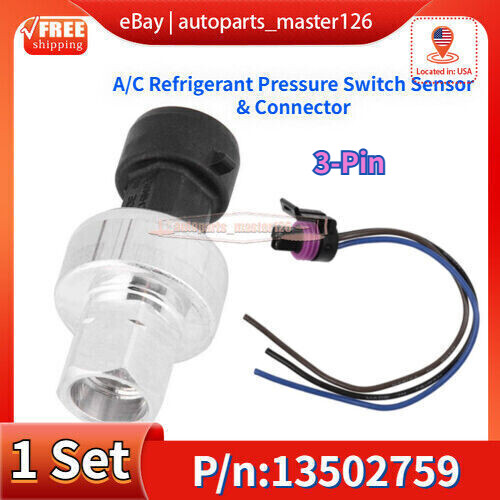 13587668 AC Pressure Switch Pressure Sensor W/Plug For GM