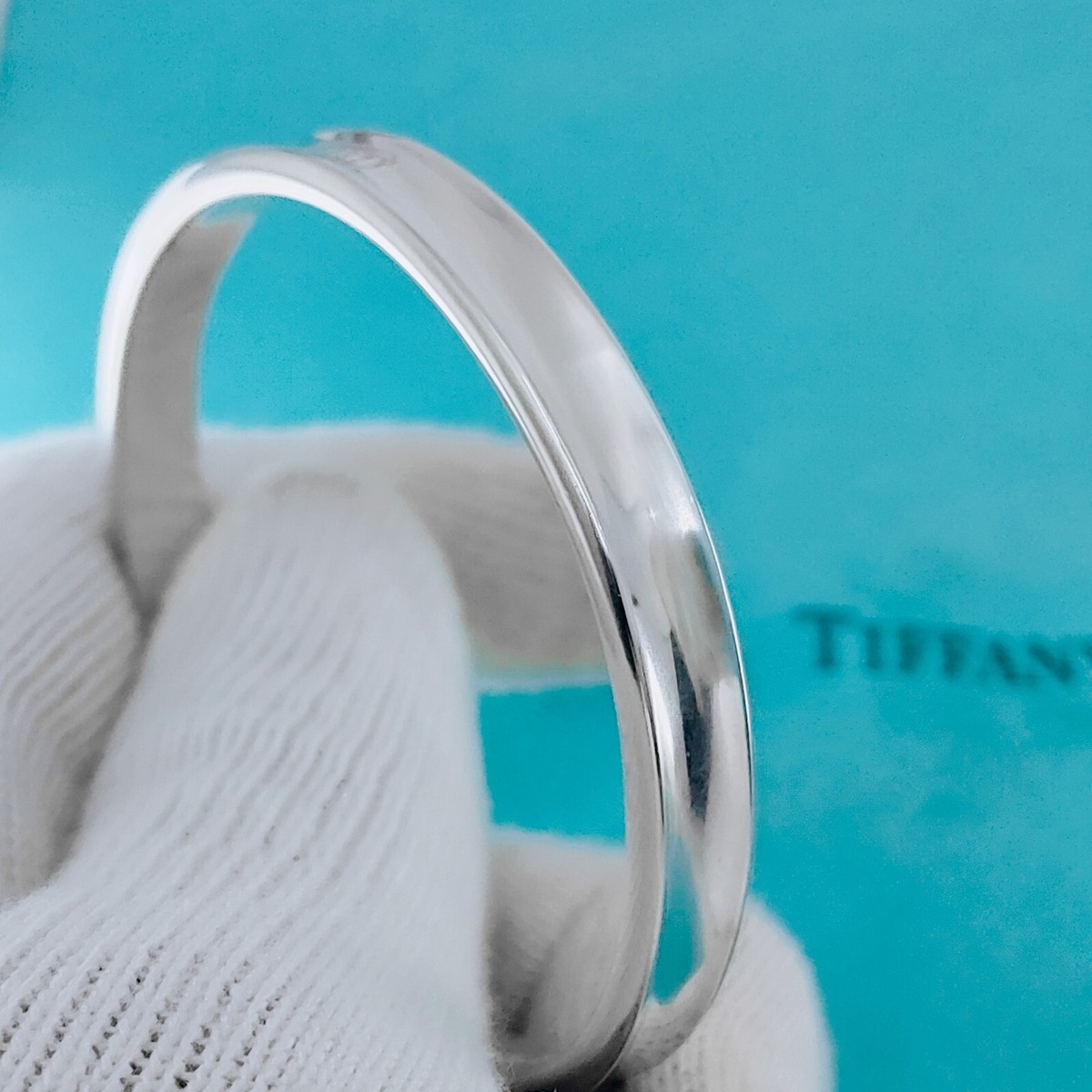 Tiffany & Co. 1837 Narrow Bangle Bracelet Oval Sterling Silver925