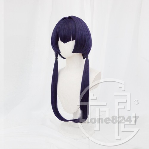 Pelucas completas sintéticas Sumeru Genshin Impact color púrpura cabello - Imagen 2 de 3