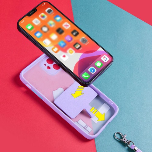Étui universel pour téléphone portable lanière housse support écharpe collier sangle cordon de cou - Photo 8 sur 36