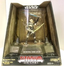 Star Wars Titanium Diecast-General Grievous Hasbro Galoob Micro Machines-NM.