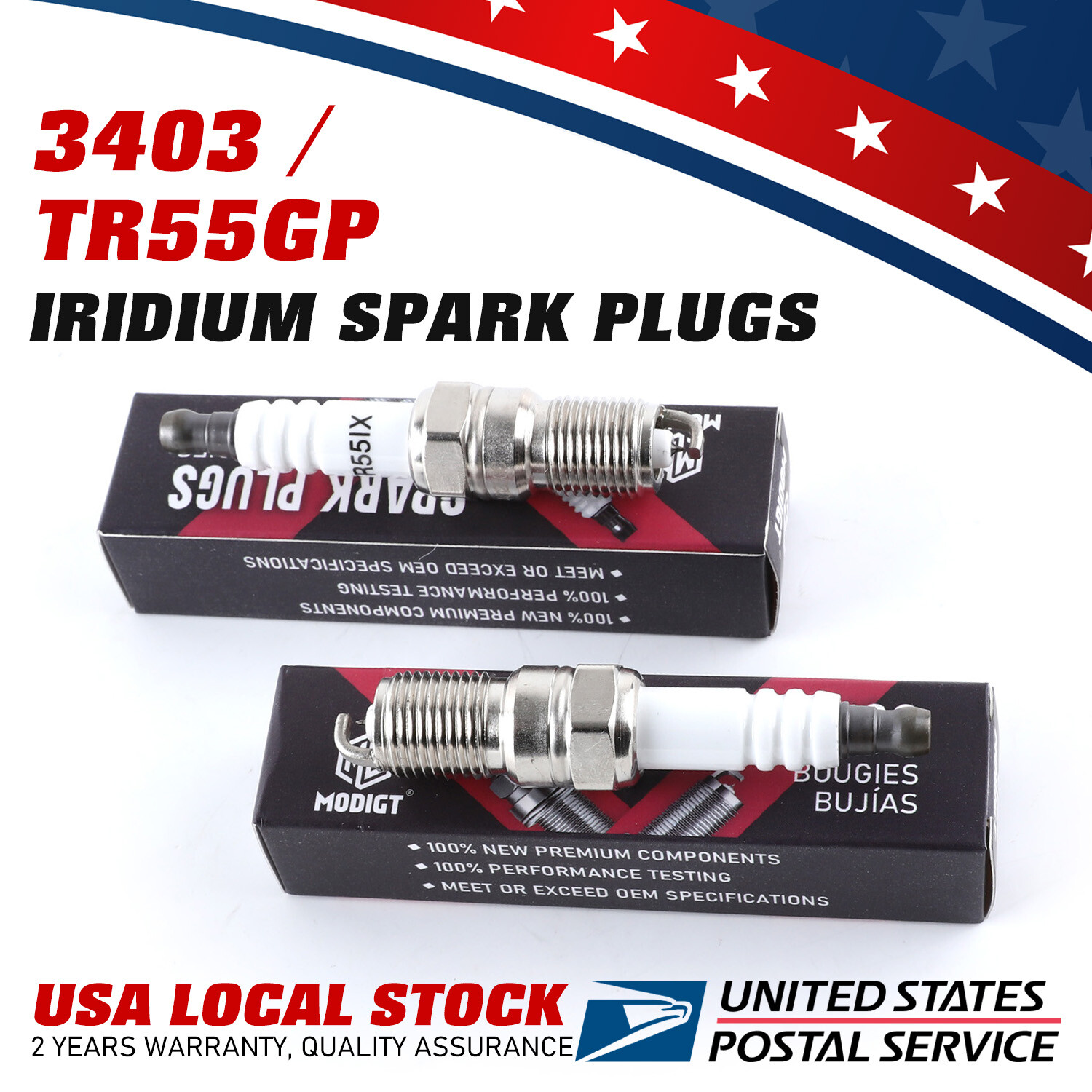 6Pcs Genuine Quality Iridium Spark Plugs For NGK 3403 TR55GP For Ford Chevrolet