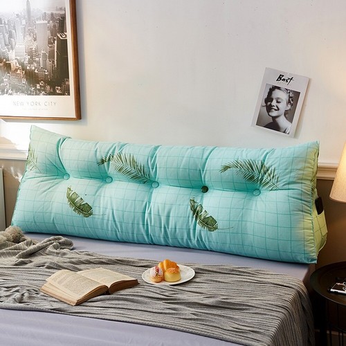 Back Bolster Triangular Wedge Reading Pillow Soft Headboard For Daybed Cushion - Picture 5 of 26