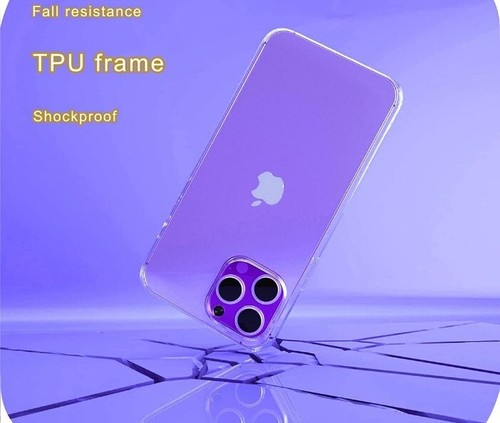 Ultra Clear IPhone 14 Pro Max Case&Toughened Glass Screen Protector 9H Hardness - Zdjęcie 3 z 12